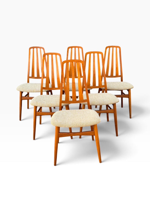 Set of six Niels Koefoed teak dining chairs for Koefoeds Hornslet