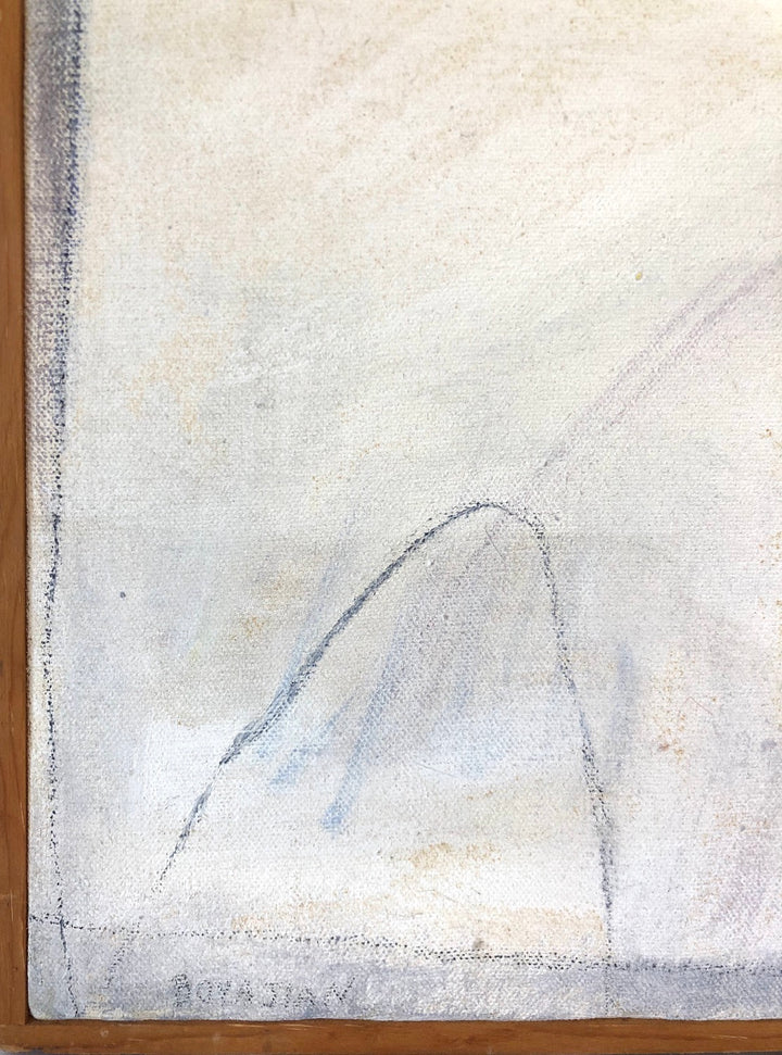 Abstract Oil on Canvas - Signed  image 1