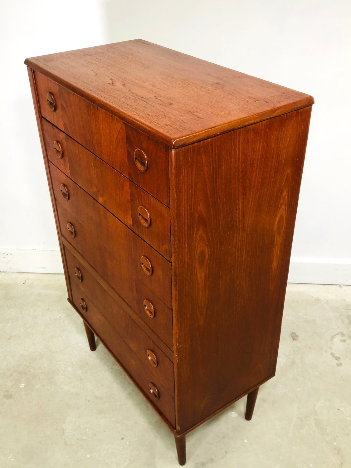 Mid-century Danish Modern Teak Vanity Dresser image 8