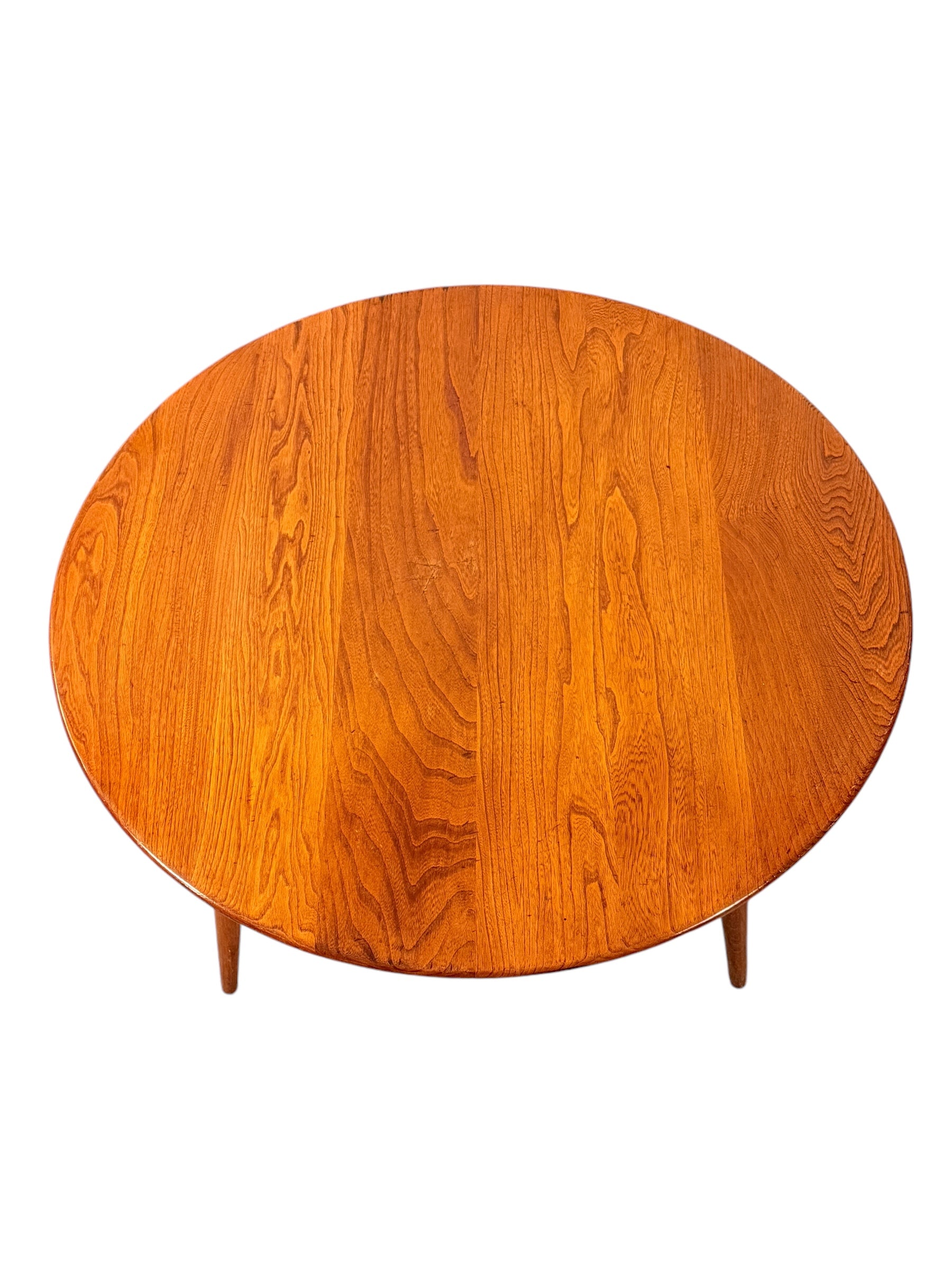 Mid-Century Modern Walnut Round Coffee Table by Snyder’s image 1