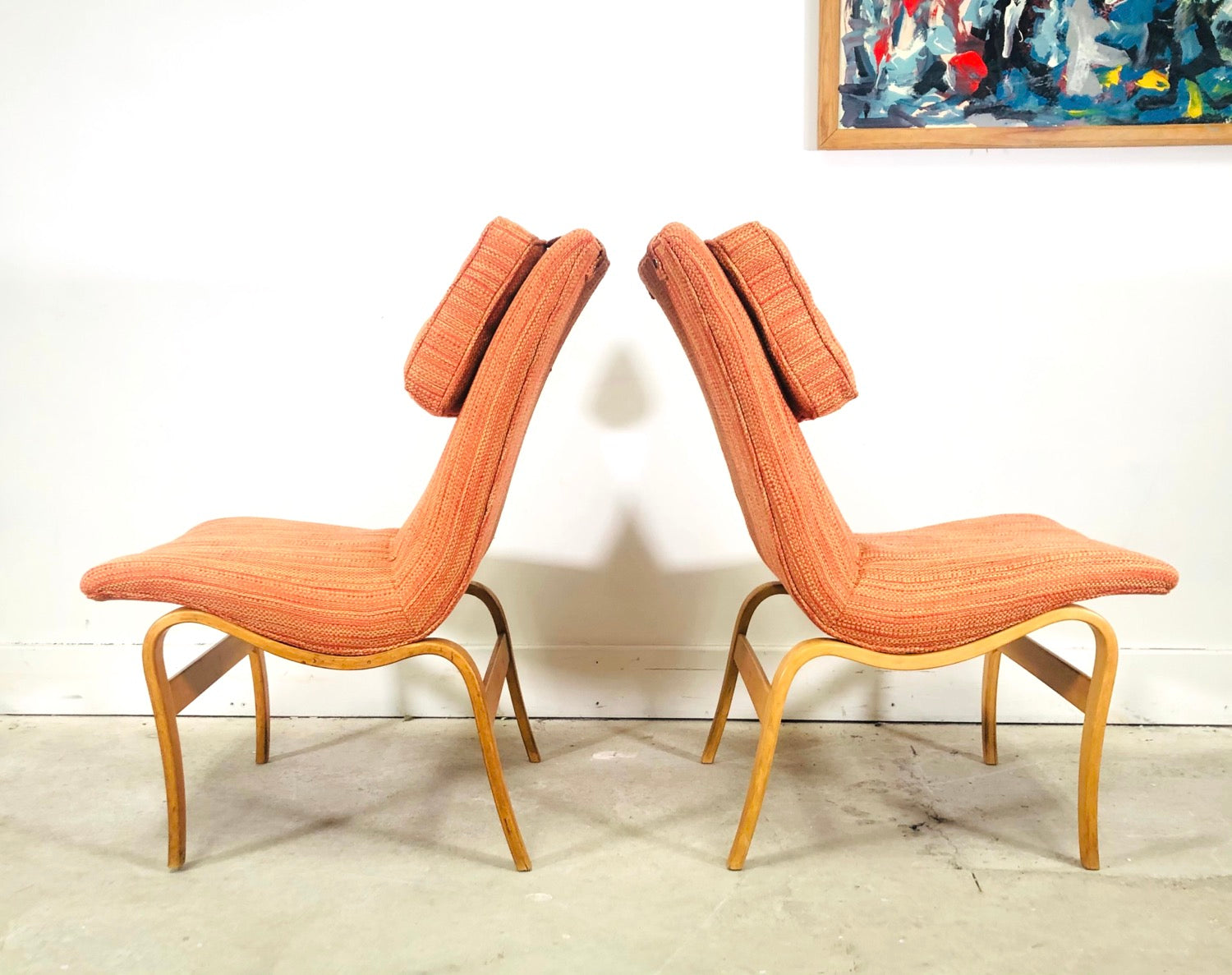 Pair Of Swedish Modern “Eva” Chairs Designed by Bruno Mathsson  image 0