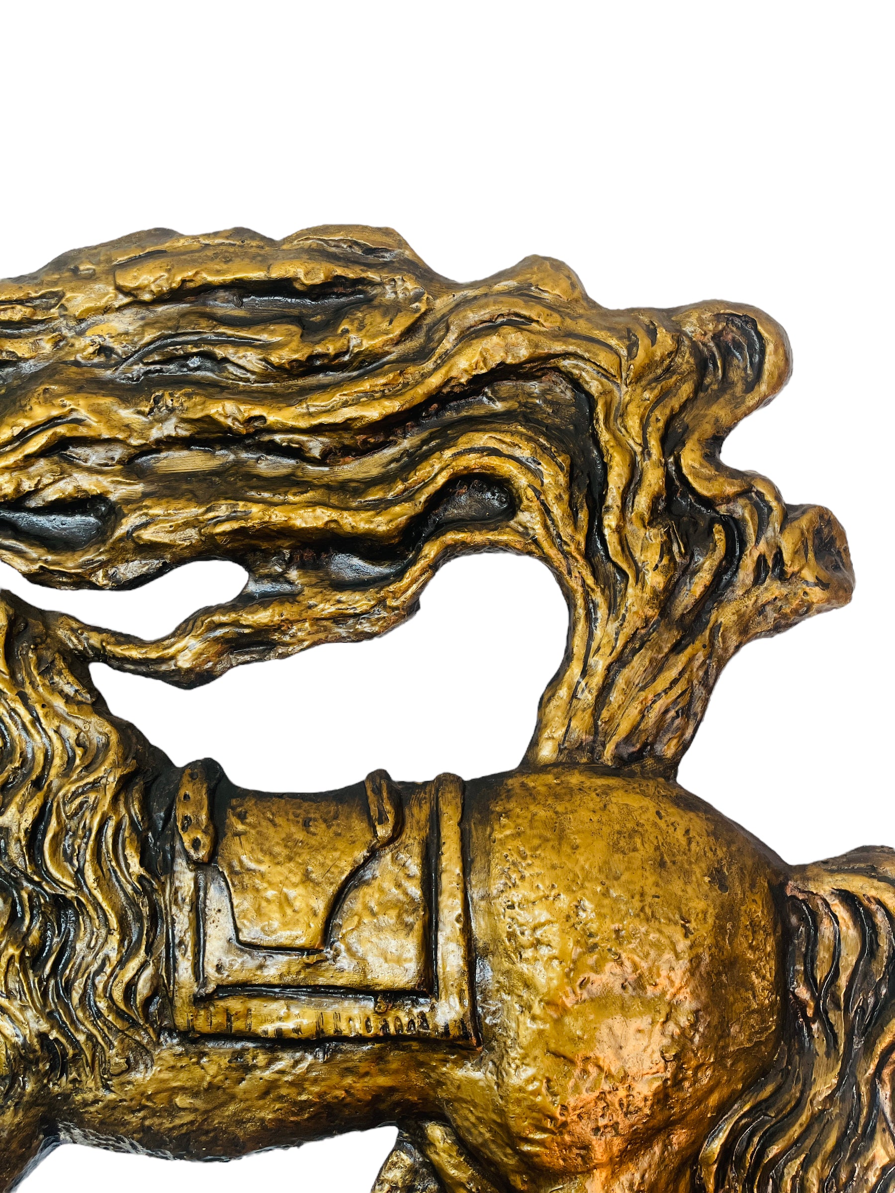 Z. Daniell's Mid-Century Majesty - 41" Gold Leaf Horse Sculpture image 2