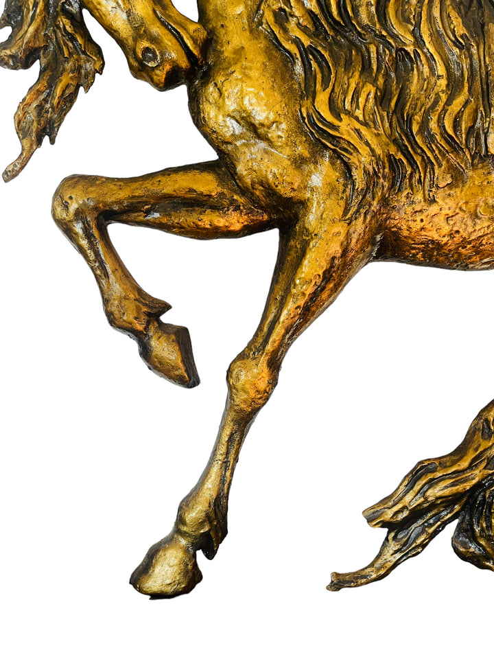 Z. Daniell's Mid-Century Majesty - 41" Gold Leaf Horse Sculpture image 5