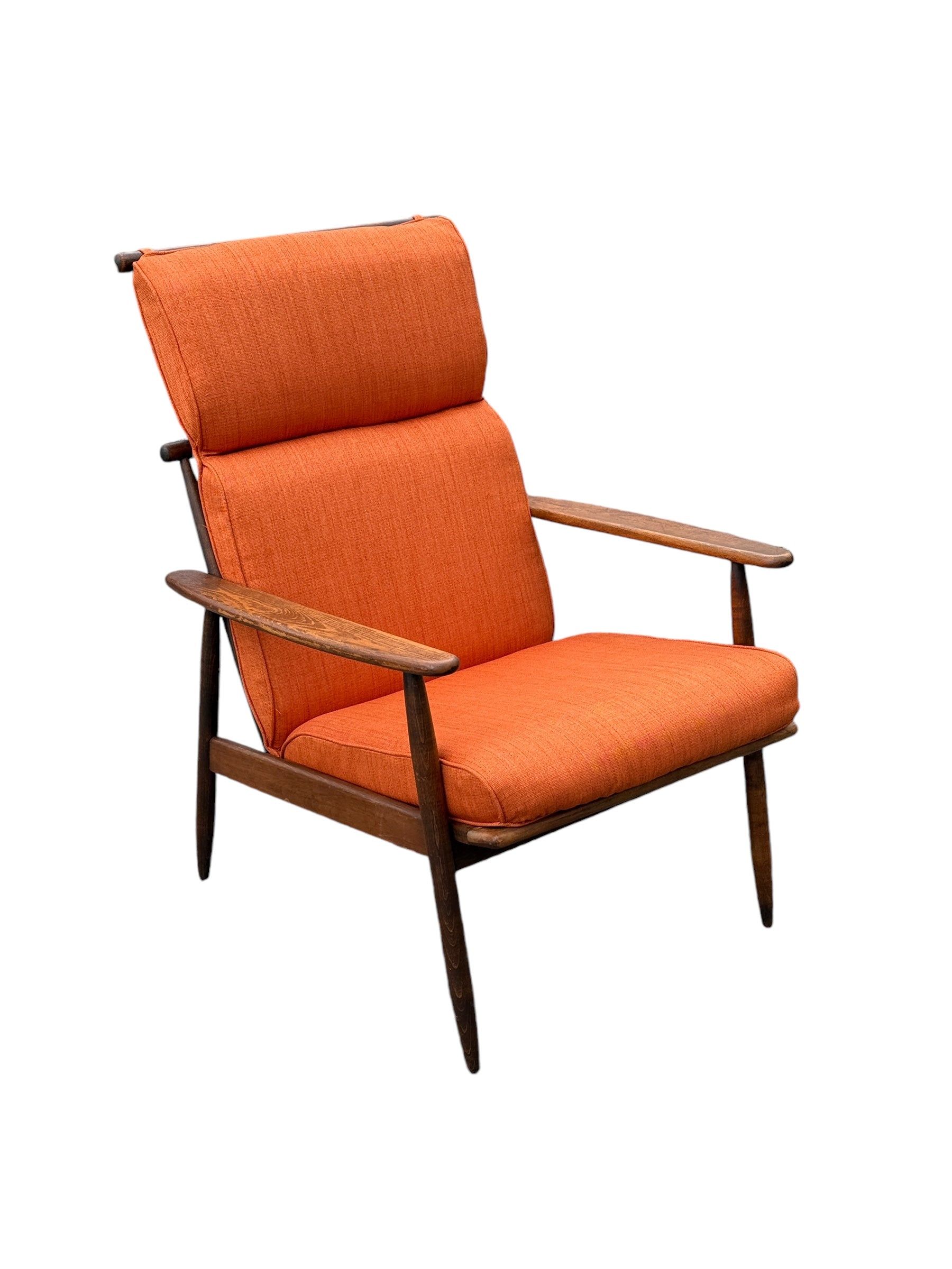 Mid-Century Modern Viko Baumritter-Style Spindle Back Walnut Armchair image 6