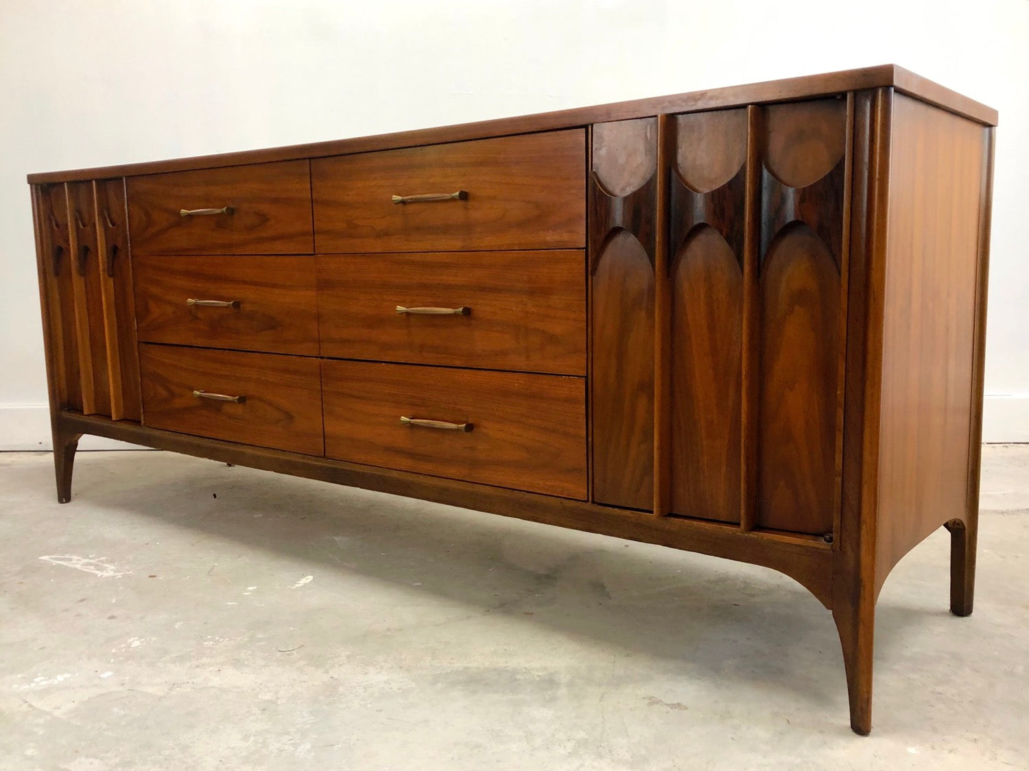 Kent Coffey Perspecta Mid-Century Century Modern Walnut & Rosewood  Dresser image 2