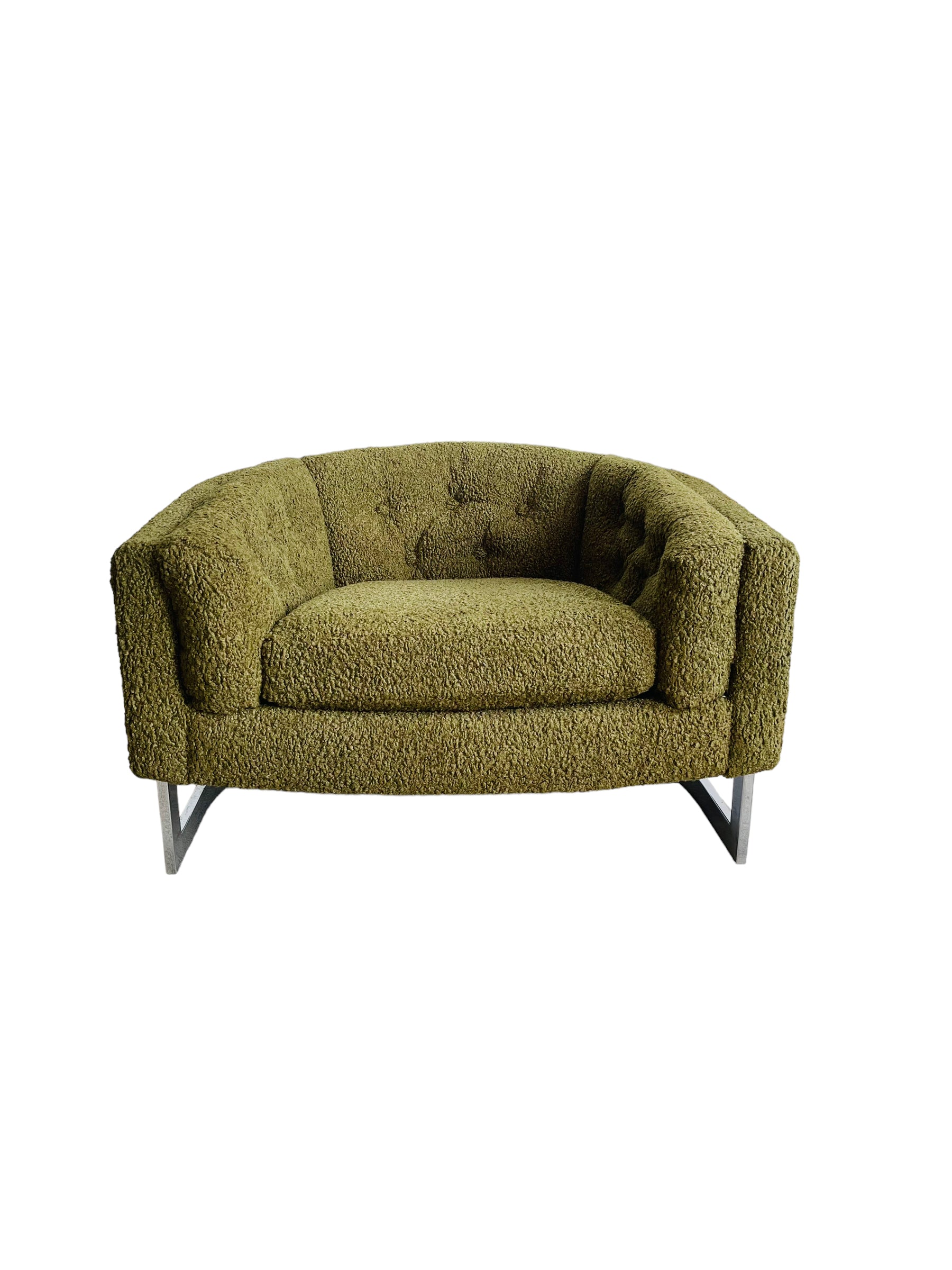 Mid-Century Barrel lounge chairs by Jules Heumann for Metropolitan  image 1