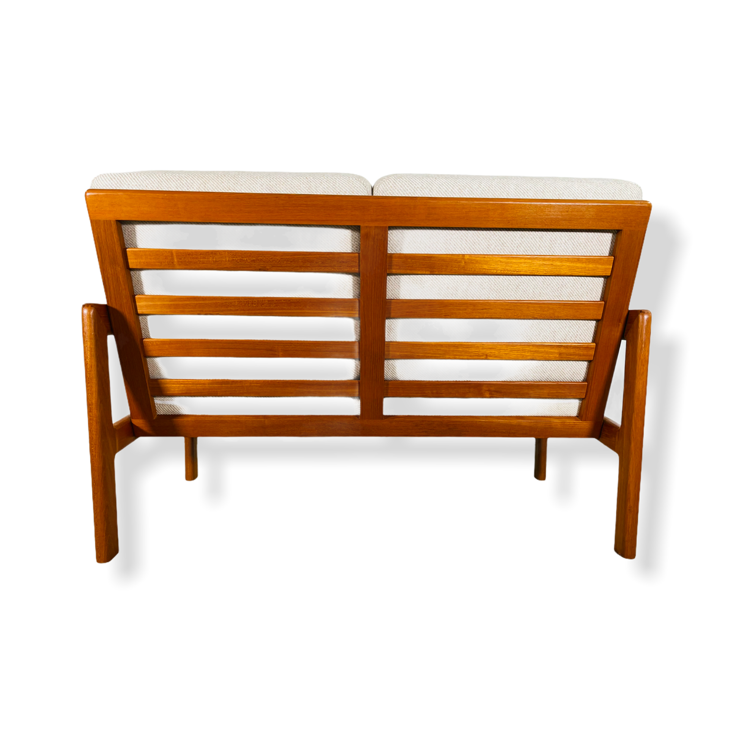 Mid-Century Danish Modern Teak Loveseat Sofa image 5