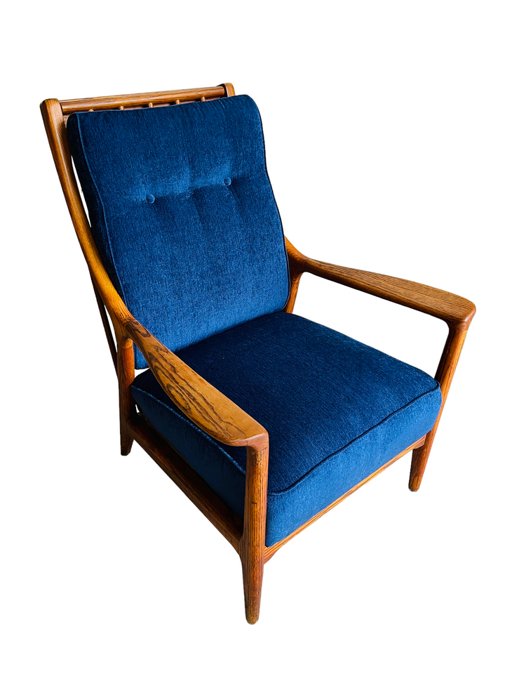 Mid Century Modern Oak Lounge Chair by Jack Van Der Molen image 2