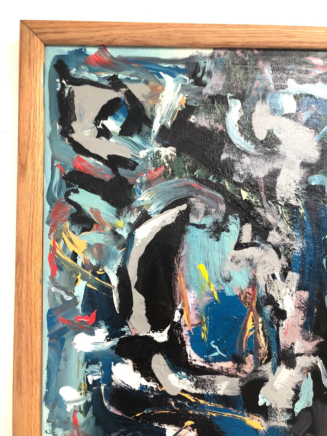 R Monti Abstract Oil on Canvas  image 3