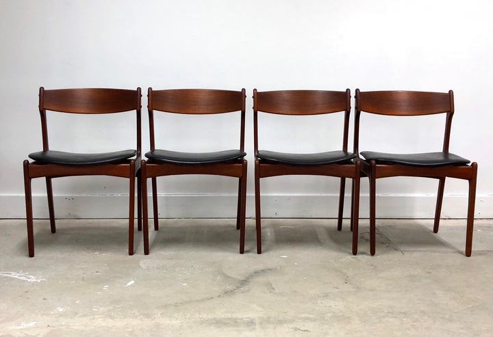 Set 4 Danish Modern Model No. 49 Designed By Erik Buch For O.D. Møbler image 1