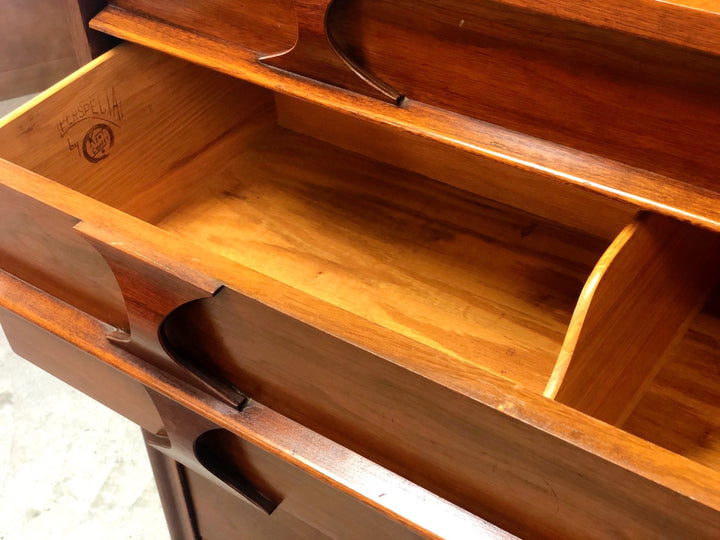 Mid-Century Modern Highboy Dresser By Kent Coffey Perspecta image 8