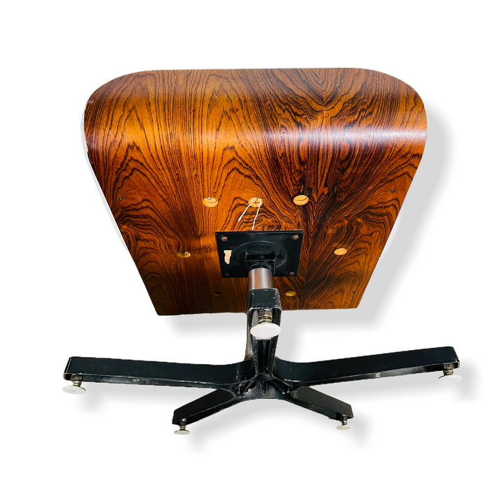 Mid-Century Modern Rosewood Eames Style Chair & Ottoman  image 6