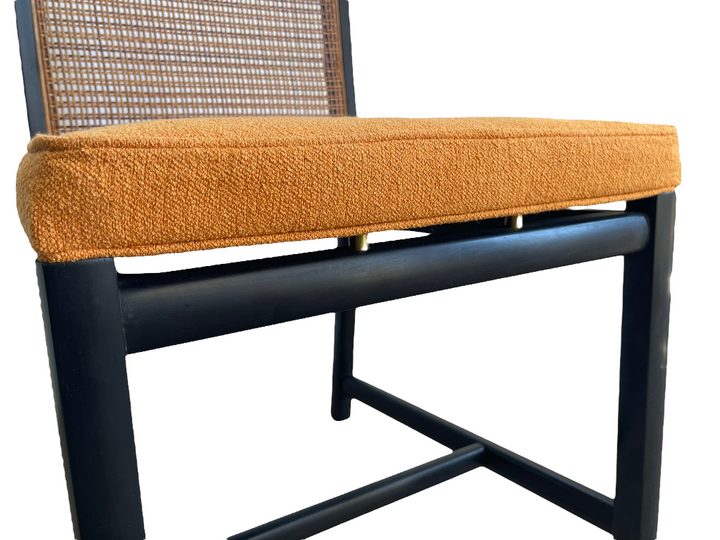 Rare Set 6 Cane Dining Chairs by Michael Taylor Circa 1960 image 13