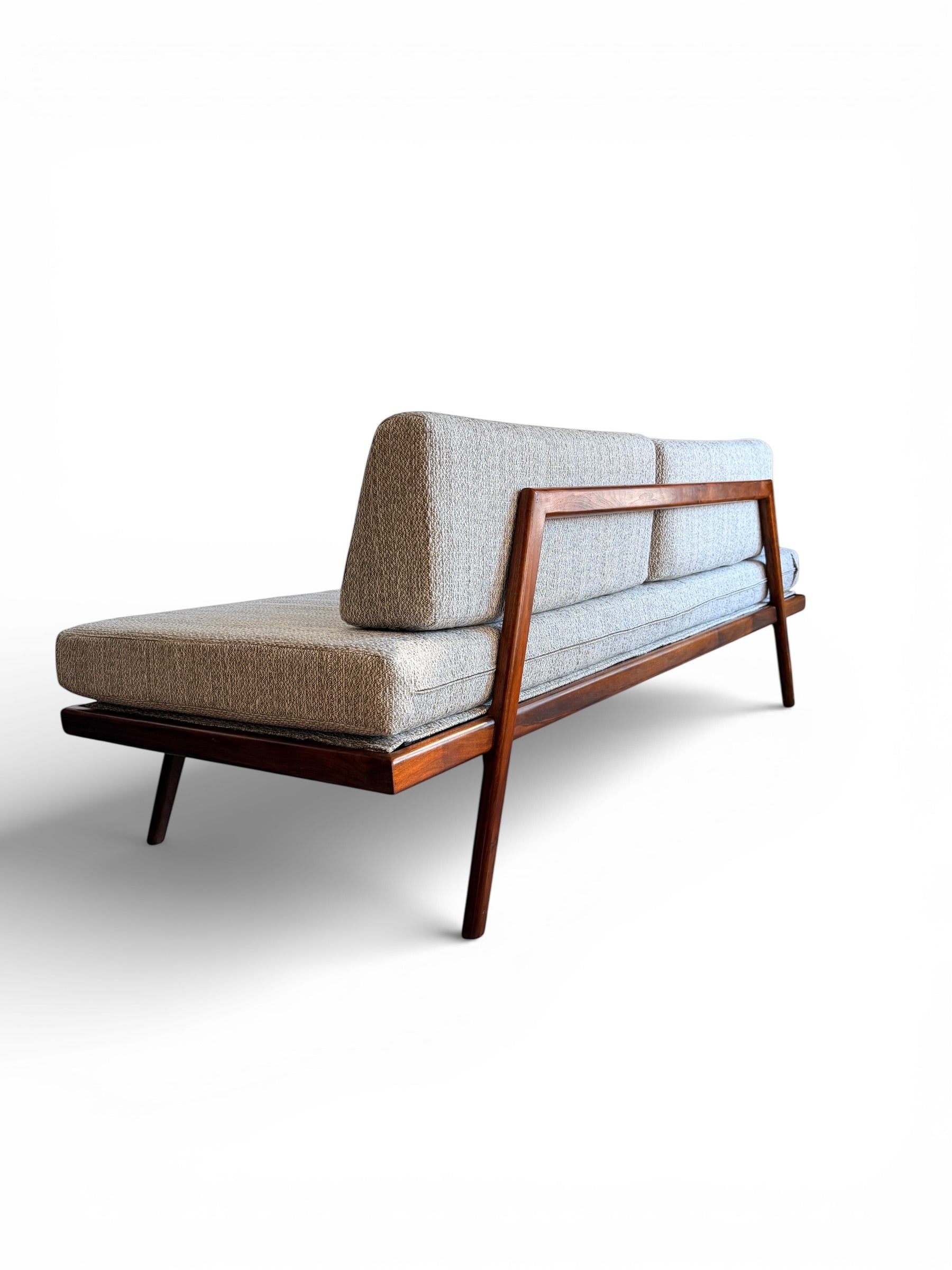 Mid-Century Modern Walnut Daybed Sofa by Mel Smilow