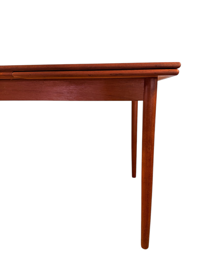 Mid Century Danish Modern Teak Draw Leaf Dining Table image 2