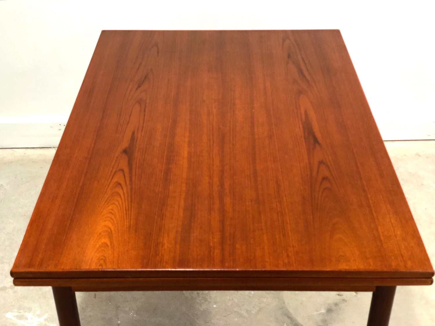 Mid-Century Danish Modern Teak Draw Leaf Dining Table image 9