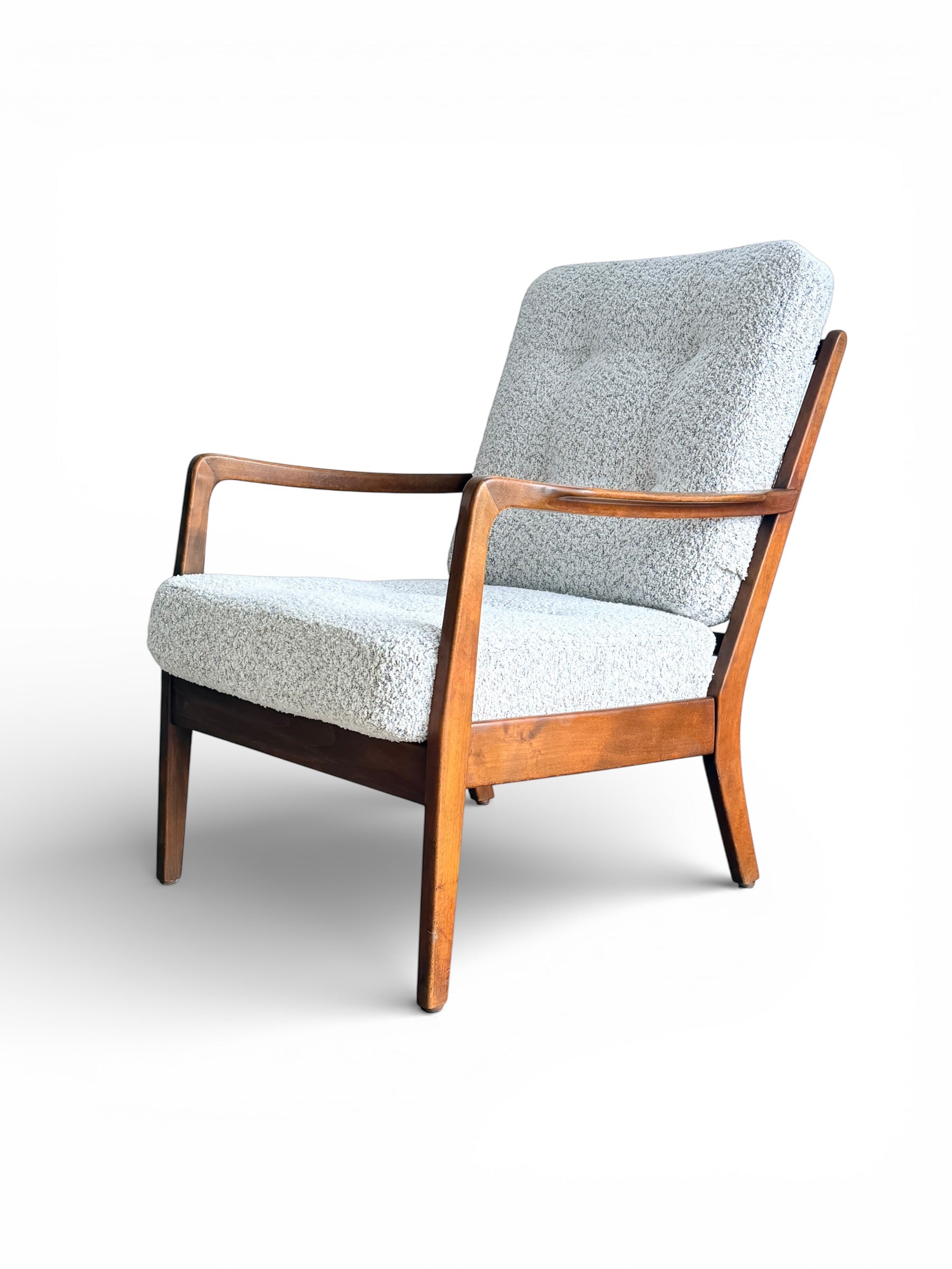 Mid Century Modern Danish Style Lounge Chair Attributed to Ole Wanscher 1960s