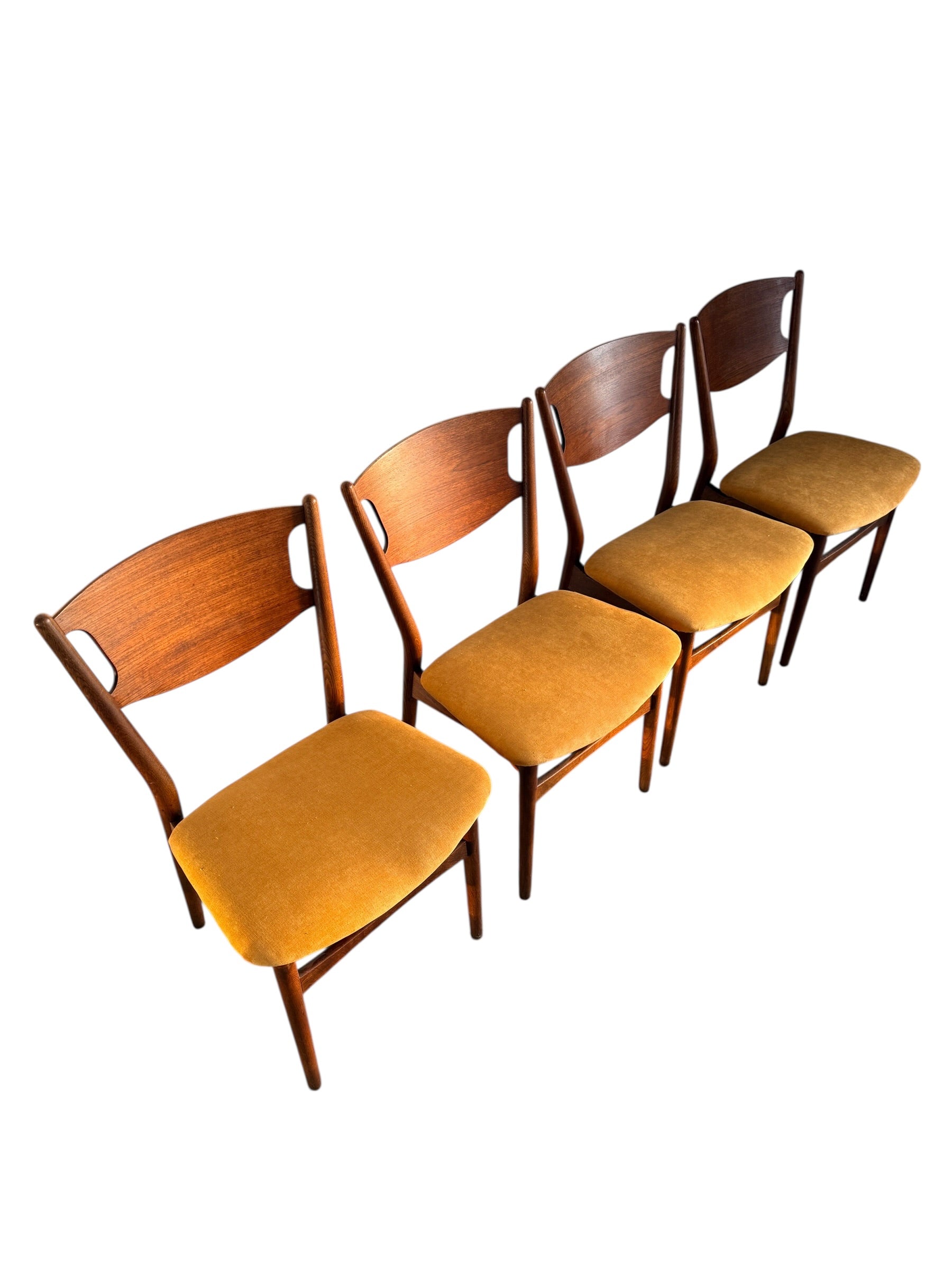 Set of 4 Teak Dining Chairs by Edmund Jørgensen