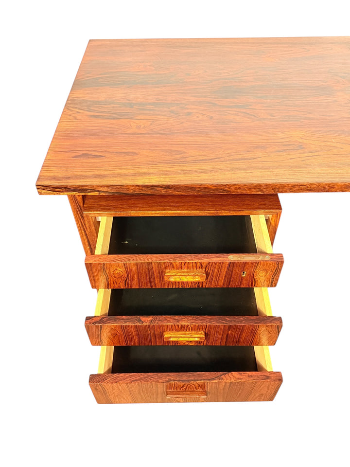 Mid-Century Danish Rosewood Executive Desk by Arne Vodder for Bornholm image 3