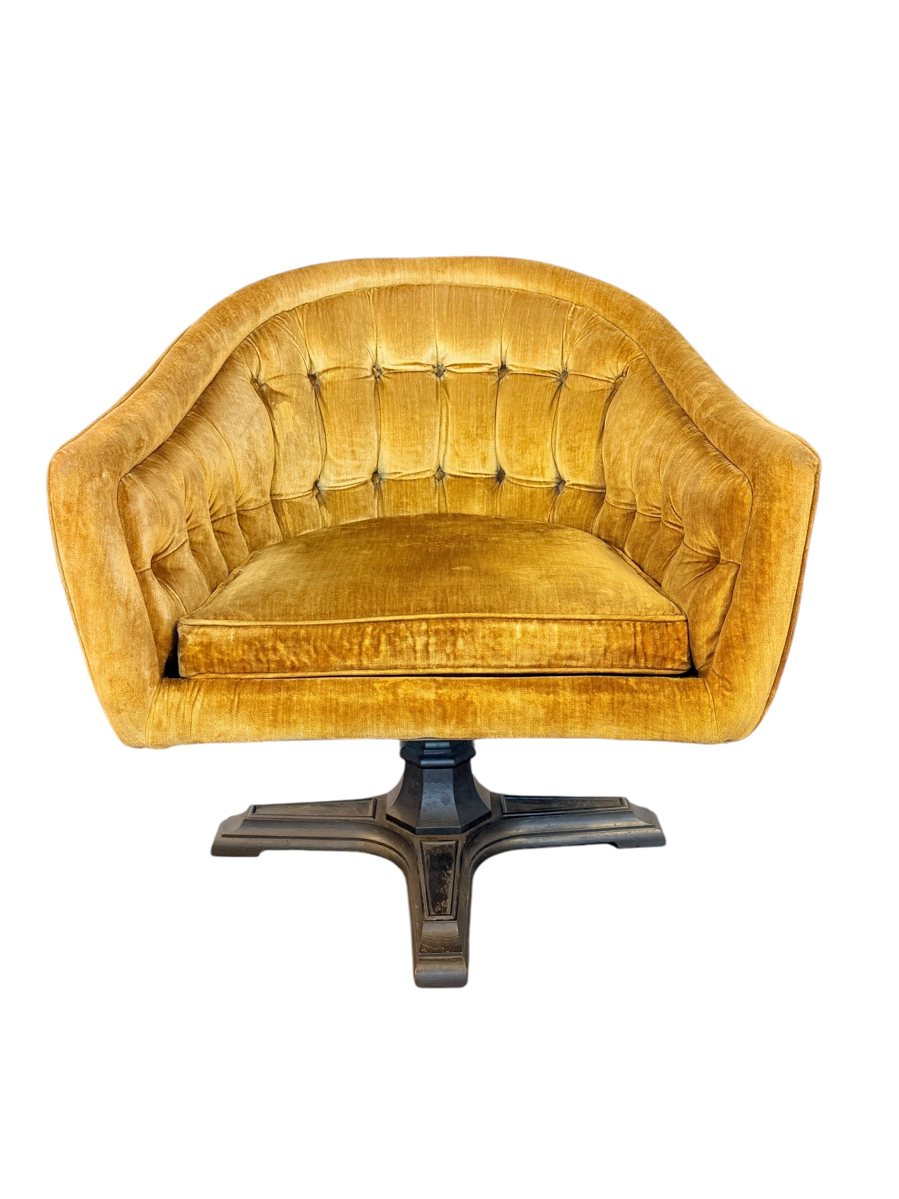 Mid Century Modern Swiveling Lounge Chair & Ottoman by ChromeCraft image 1