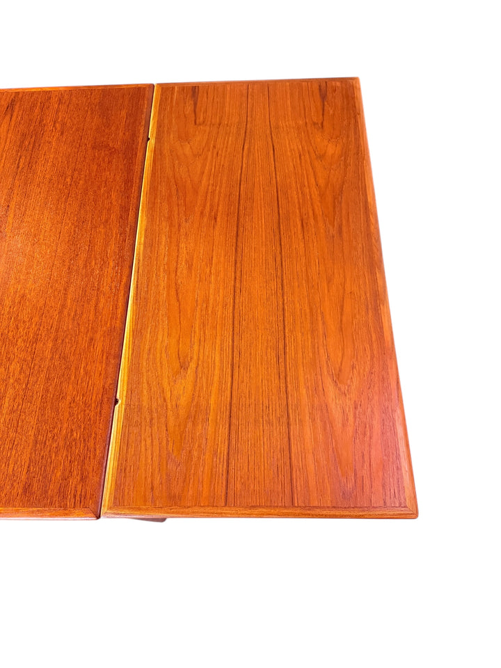 Mid Century Danish Modern Teak Draw Leaf Dining Table  image 10