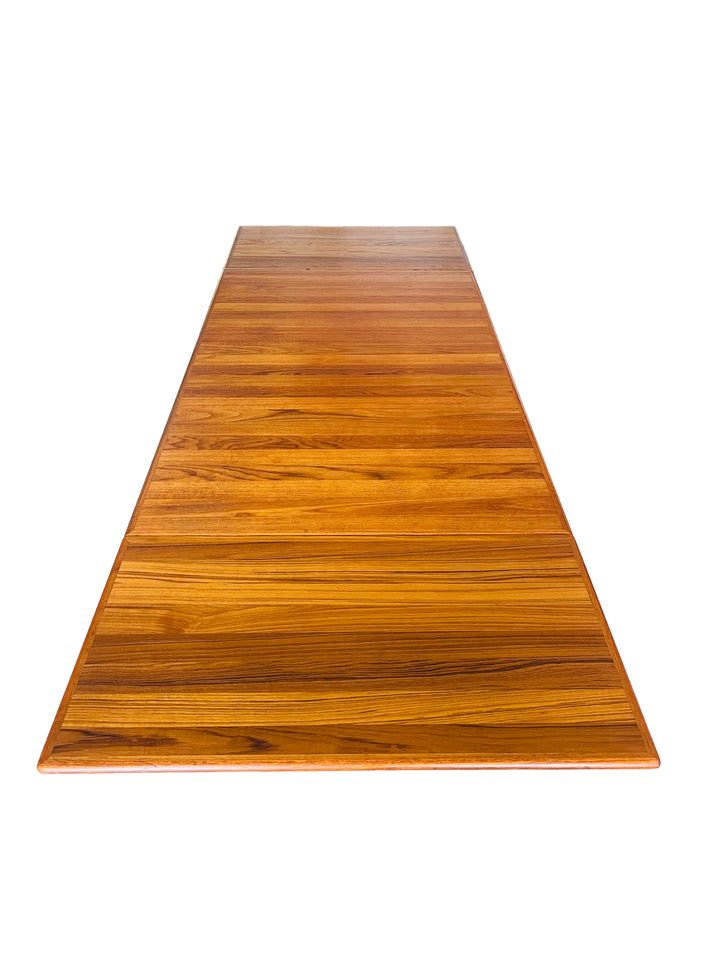 Mid Century Danish Modern Teak Draw Leaf Dining Table image 1