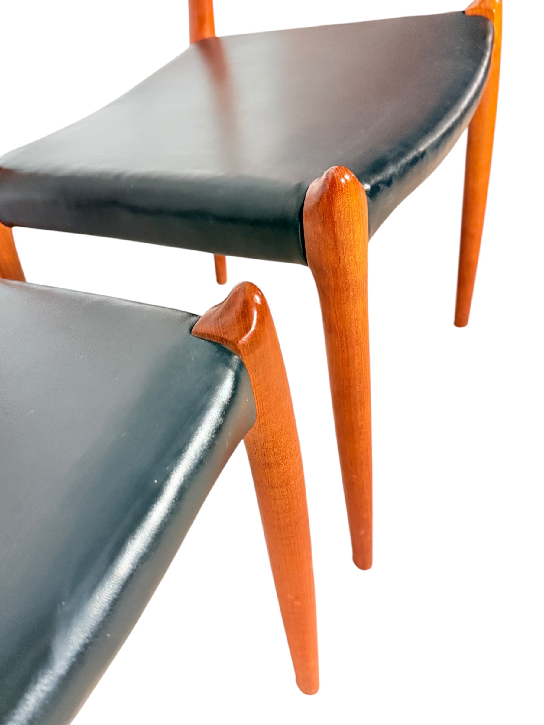 Set of Six Mid-Century Danish Teak Dining Chairs by Niels Otto Møller, Model 78 image 4