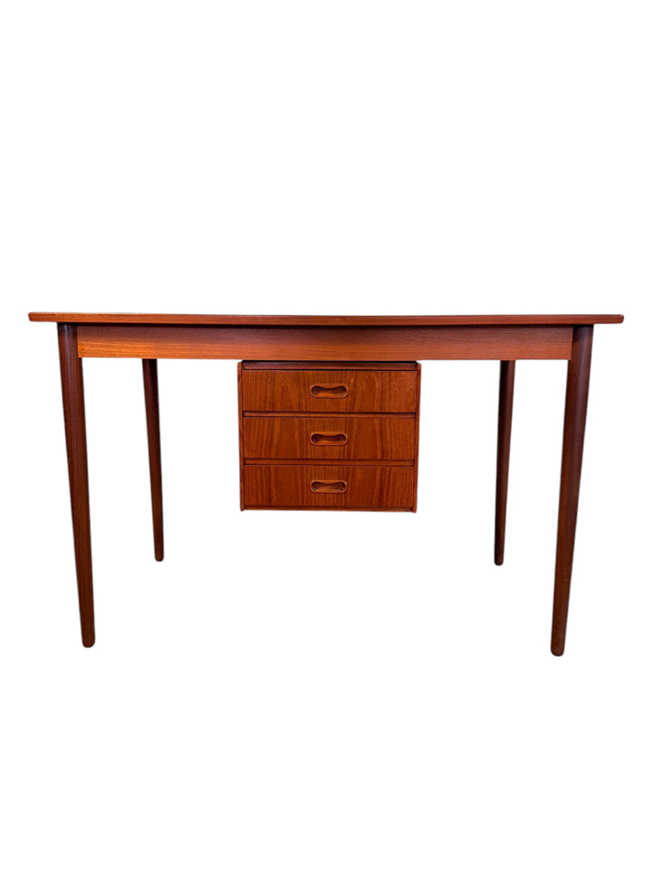 Danish Teak Writing Desk by Arne Vodder with Sliding Drawers image 2