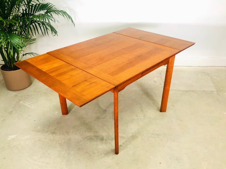 20th Century Danish Modern Ansager Mobler Teak Extending Draw Leaf Dining Table image 5