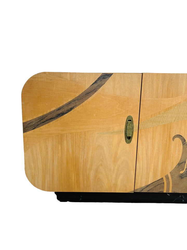 Modern Inlaid Beech Wood Credenza by White furniture  image 5