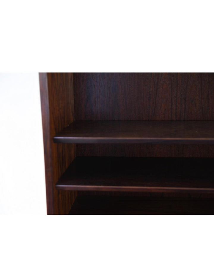 Mid-Century Danish Modern Rosewood Tambour Door Boocase Hutch By Hundevad image 7