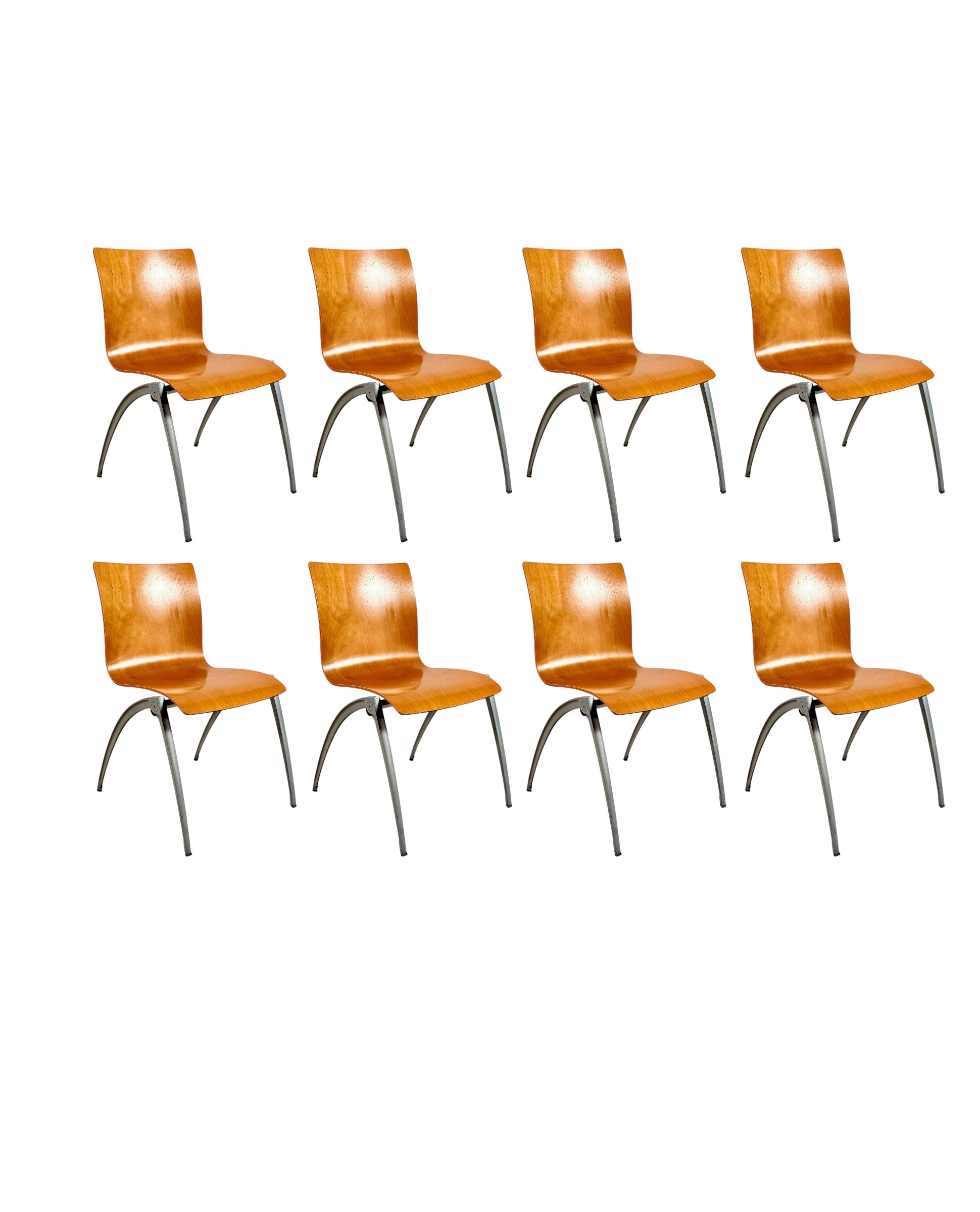 Italian-Style Bent Wood Stacking Chair - 8 Available  image 0