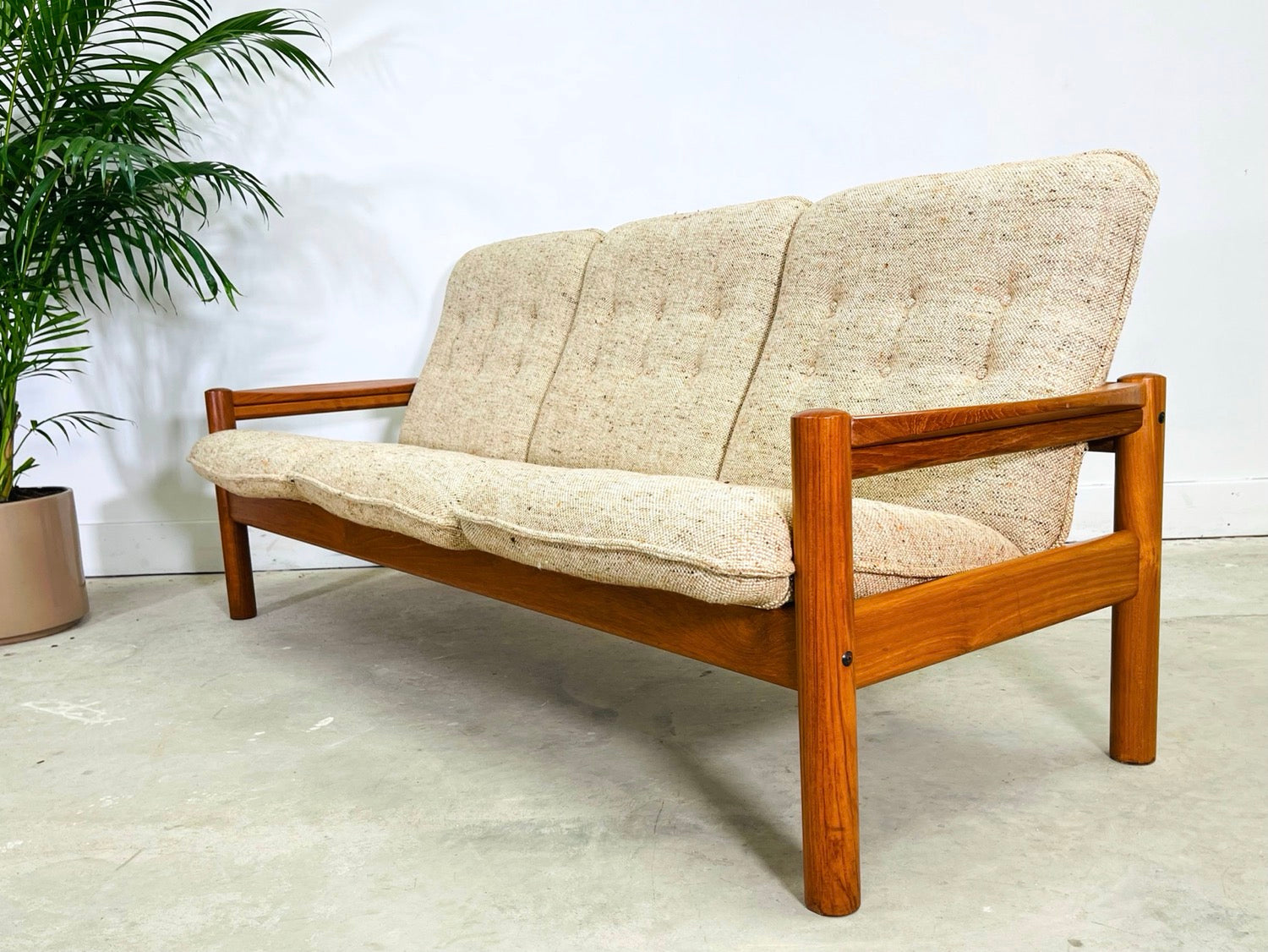 Set 2 Danish Modern Teak Sofa & Chair By Domino Mobler image 5