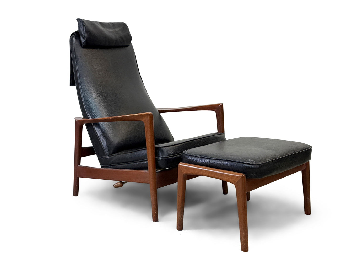 Folke Ohlsson for DUX Lounge Chair + Ottoman image 0