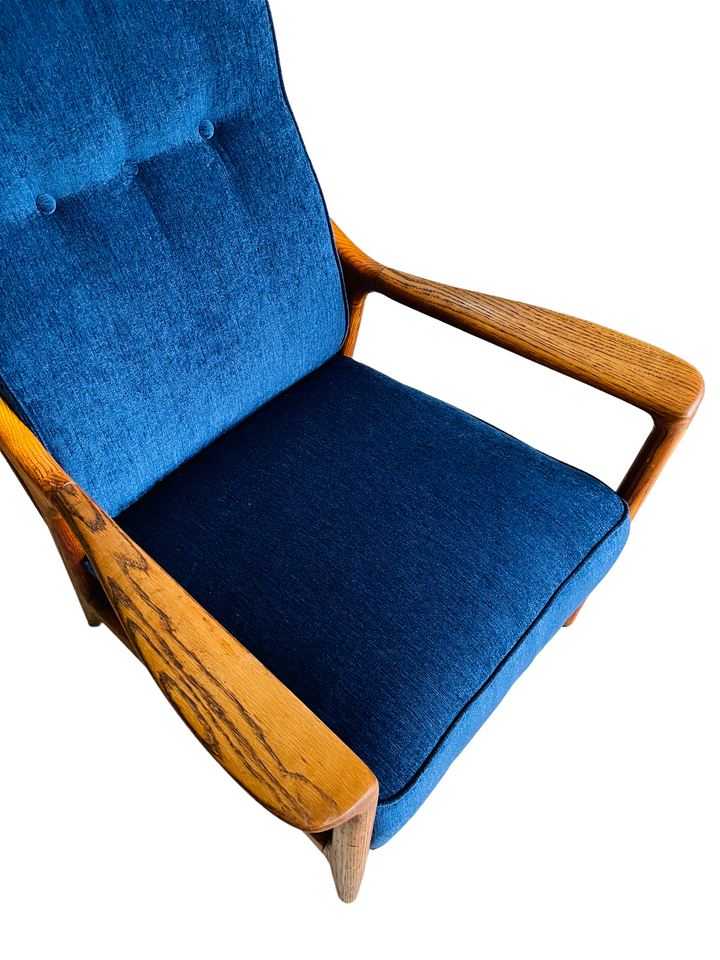 Mid Century Modern Oak Lounge Chair by Jack Van Der Molen image 3