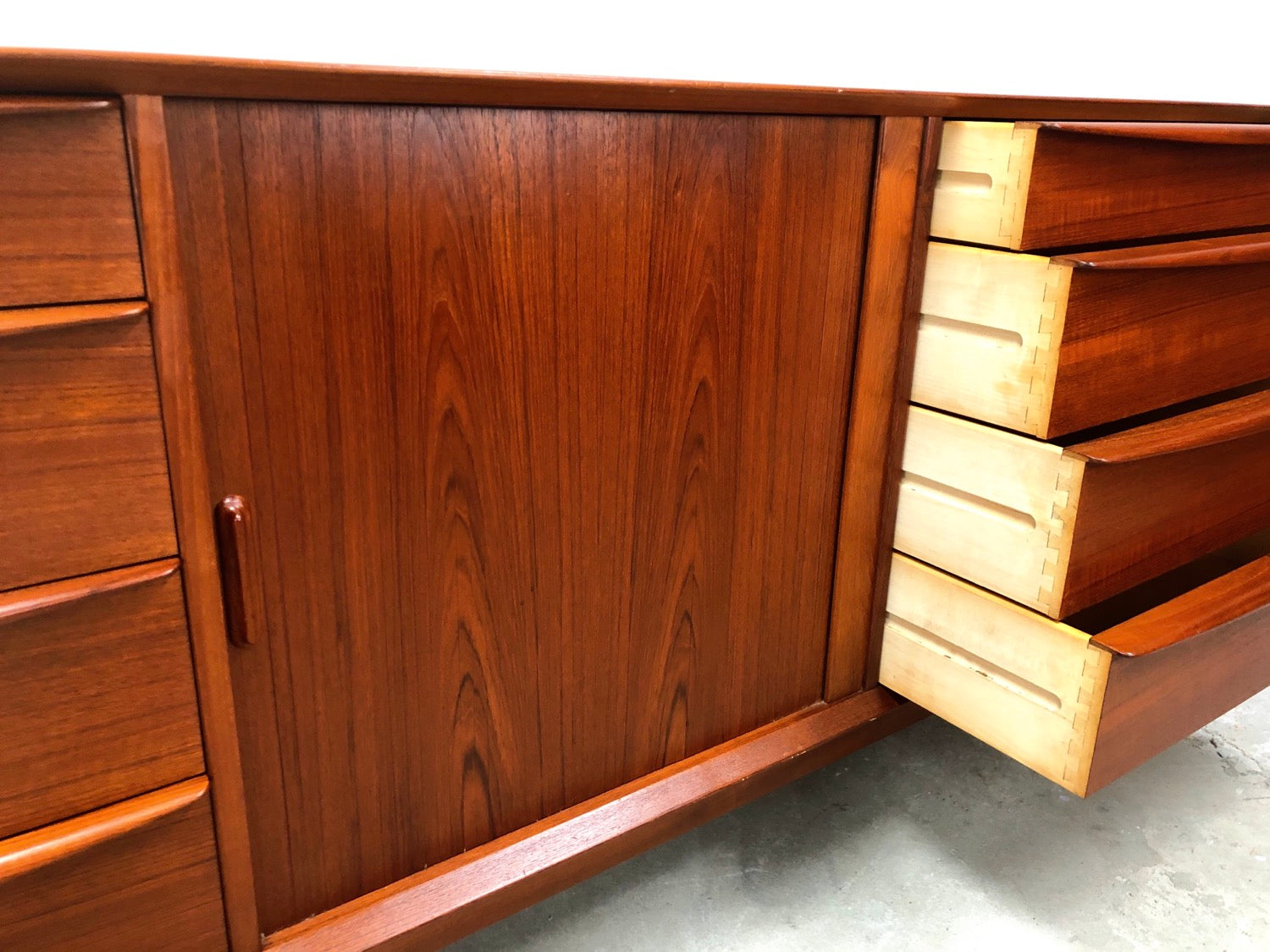 Mid-Century Danish Modern Teak Dresser/Credenza By Falser image 8