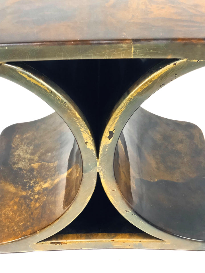 Mid Century Italian Modern Goatskin End Table by Aldo Tura image 6