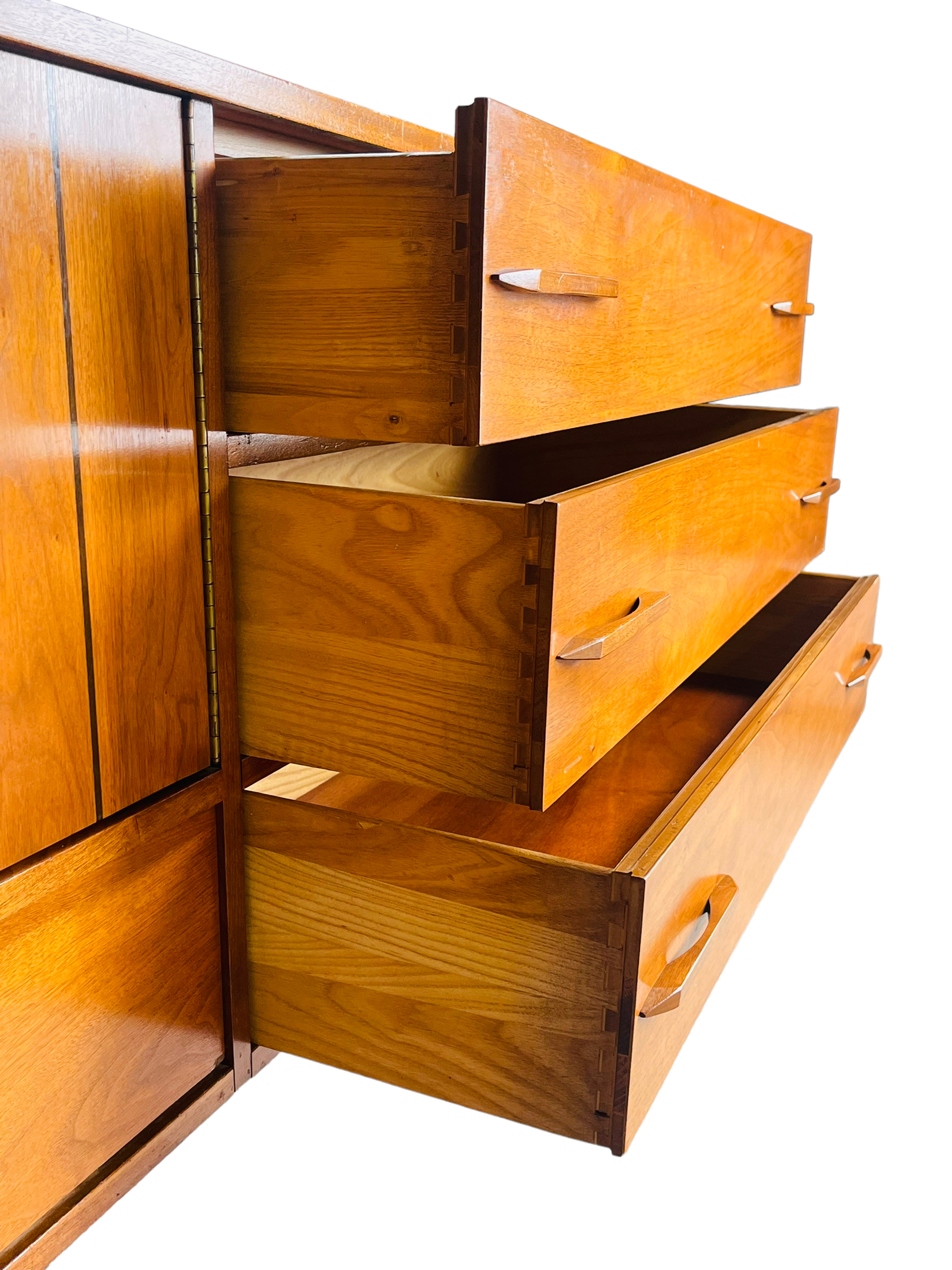 Mid Century Modern Walnut Credenza / Dresser image 2