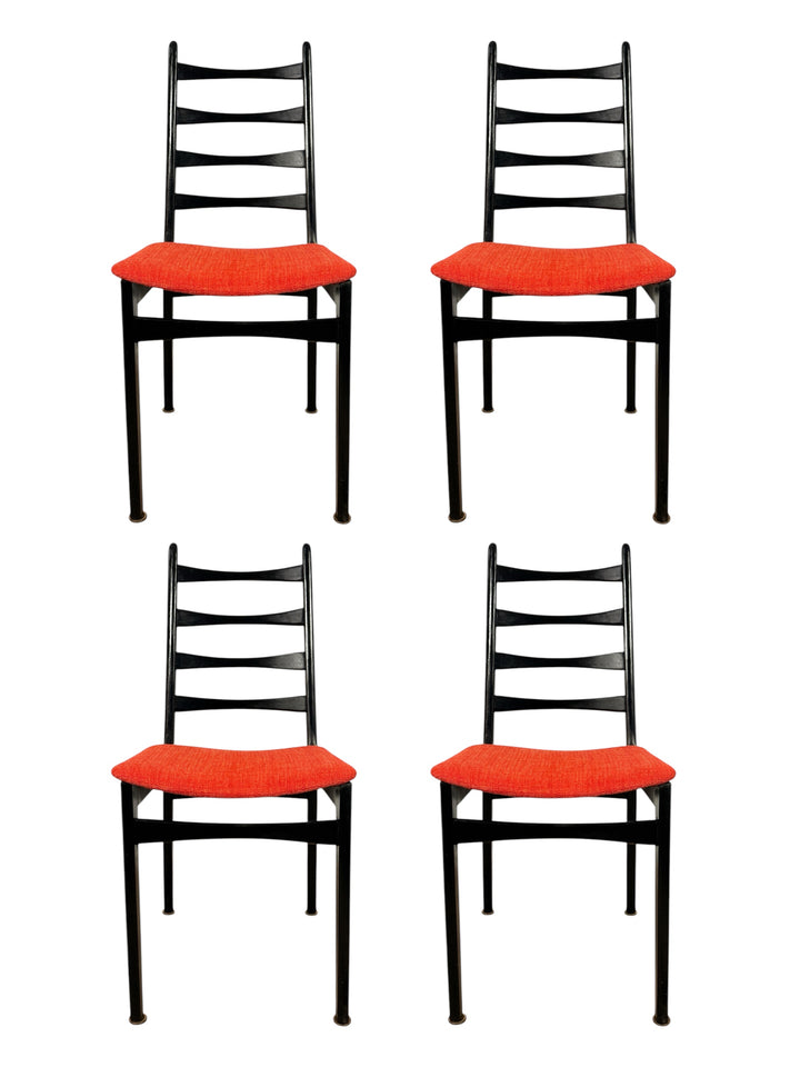 Set of 4 Italian Mid-Century Modern Ladder-Back Dining Chairs  image 0