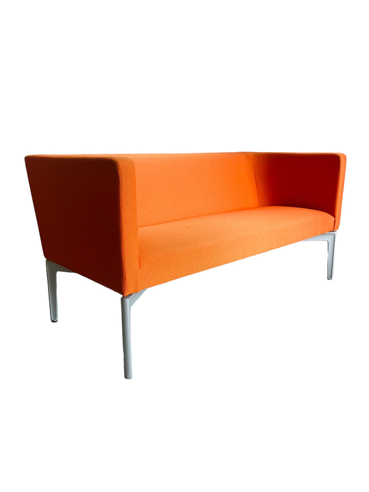 Steelcase Bivi Rumble Seat Collection: Vibrant Orange Modern Sofa image 0