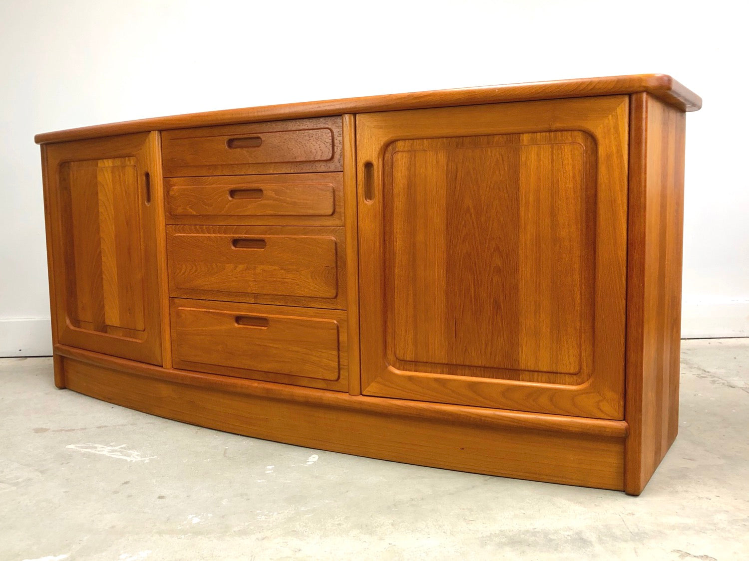 Mid-Century Modern Solid Teak Credenza Style of J.L. Moller image 1