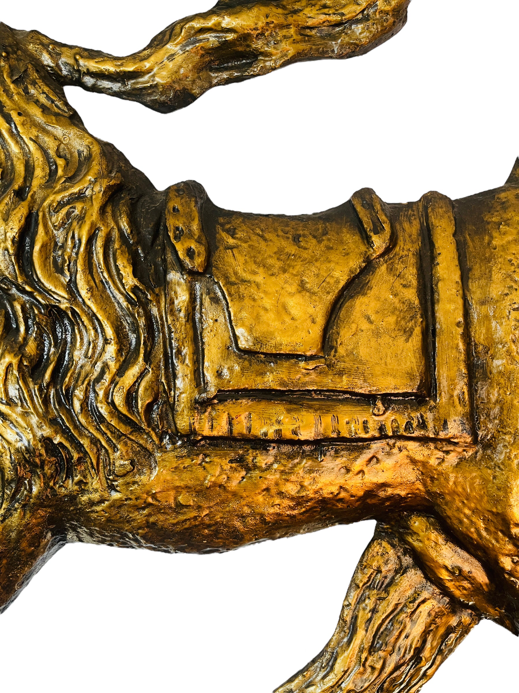 Z. Daniell's Mid-Century Majesty - 41" Gold Leaf Horse Sculpture image 7