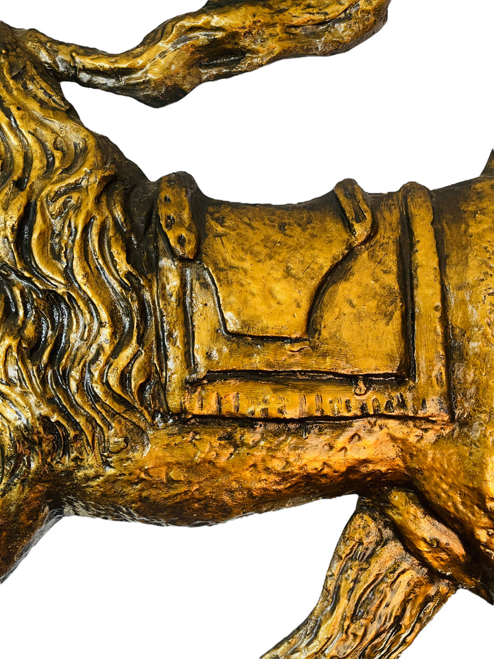 Z. Daniell's Mid-Century Majesty - 41" Gold Leaf Horse Sculpture image 7