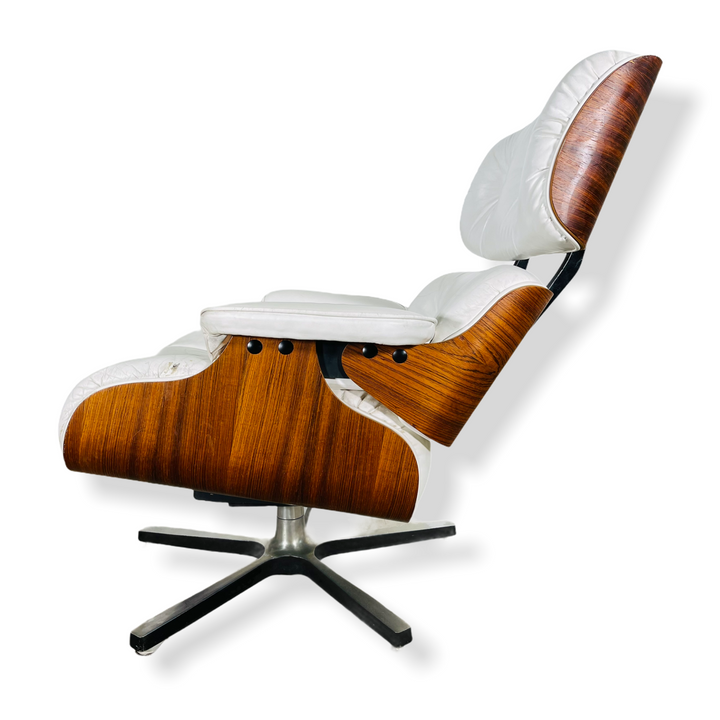 Mid-Century Modern Rosewood Eames Style Chair & Ottoman  image 2