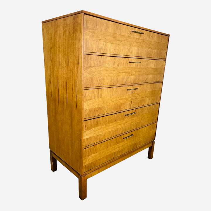 Mid-Century Modern Tall / Highboy Dresser by Bassett Furniture  image 2