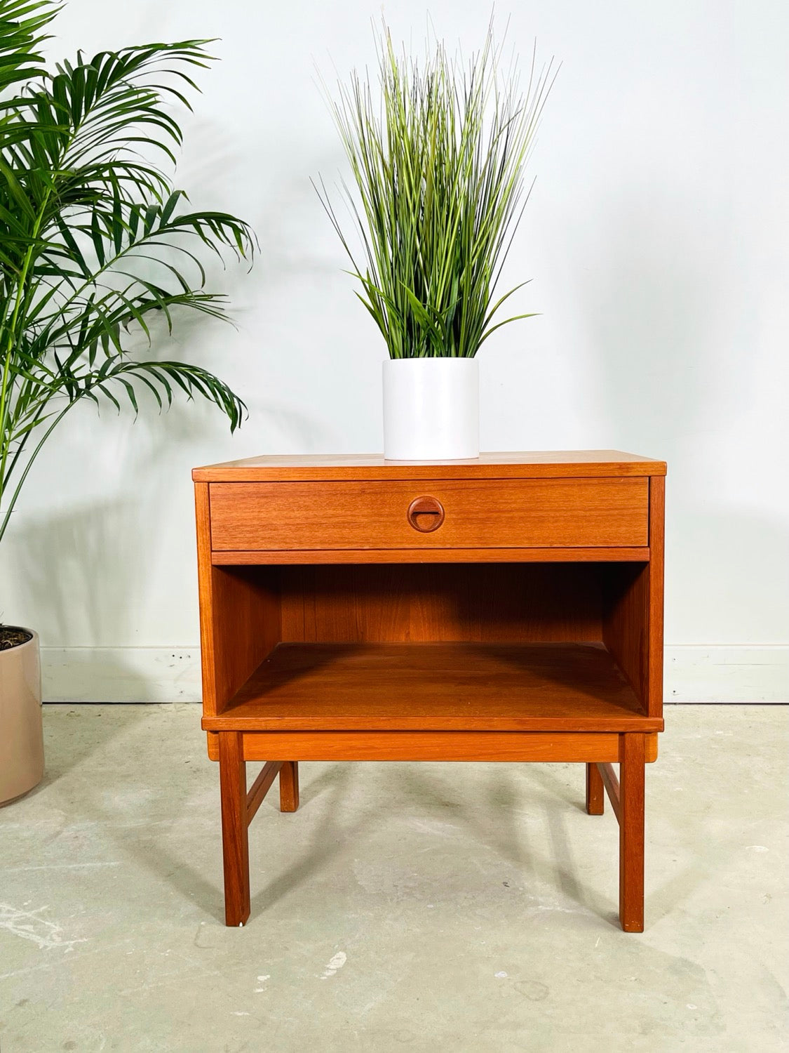 Mid-Century Swedish Modern Teak Nightstand  image 1