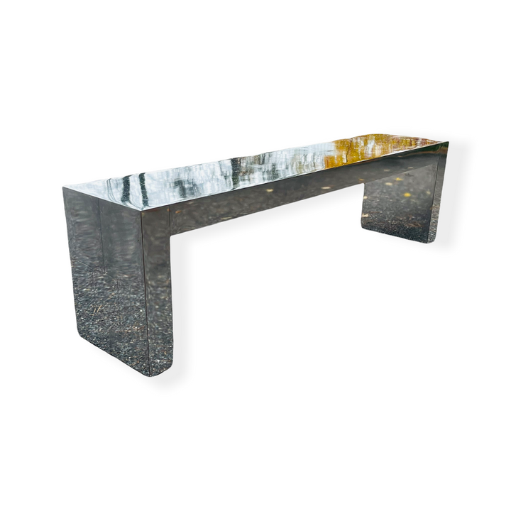 Long Console Table in Style of Paul Evans Cityscape  image 12
