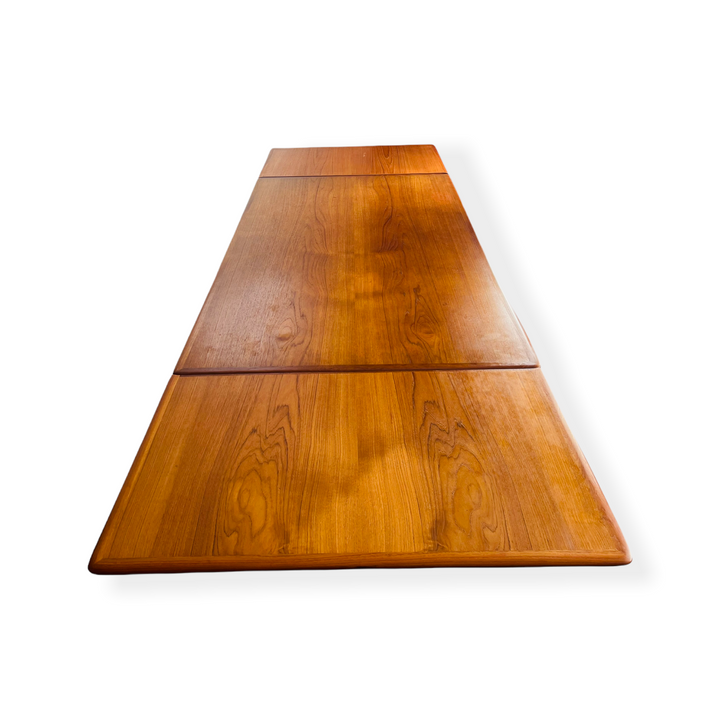 Mid-Century Danish Modern Teak Draw-Leaf Dining Table by Skovmand & Andersen image 5