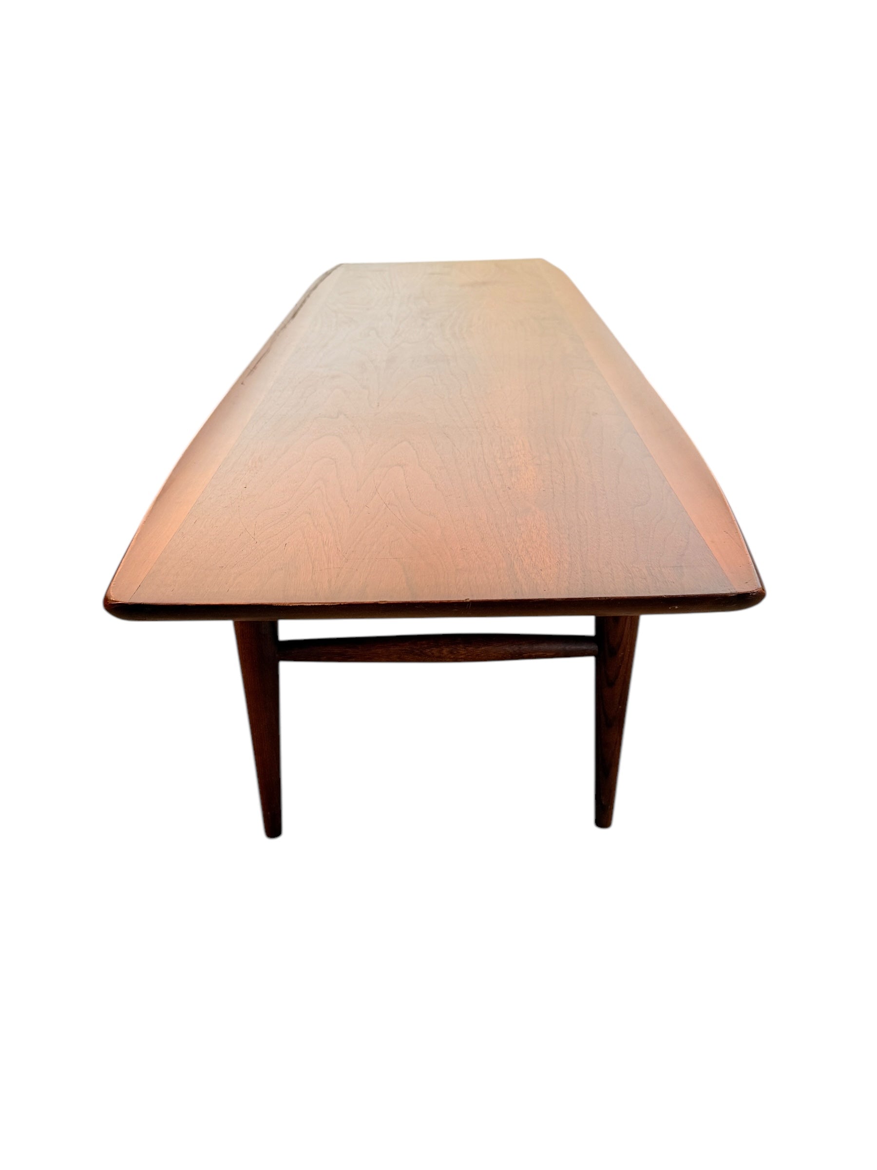 Mid-Century Modern Surfboard Coffee Table by Bassett in Black Walnut image 2