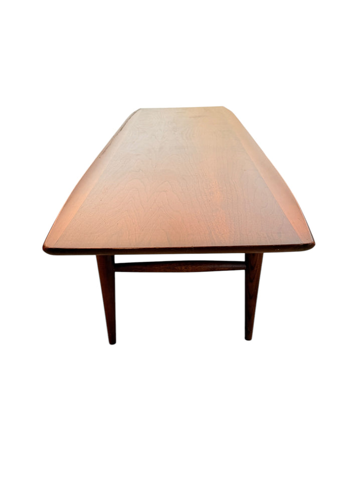 Mid-Century Modern Surfboard Coffee Table by Bassett in Black Walnut image 2